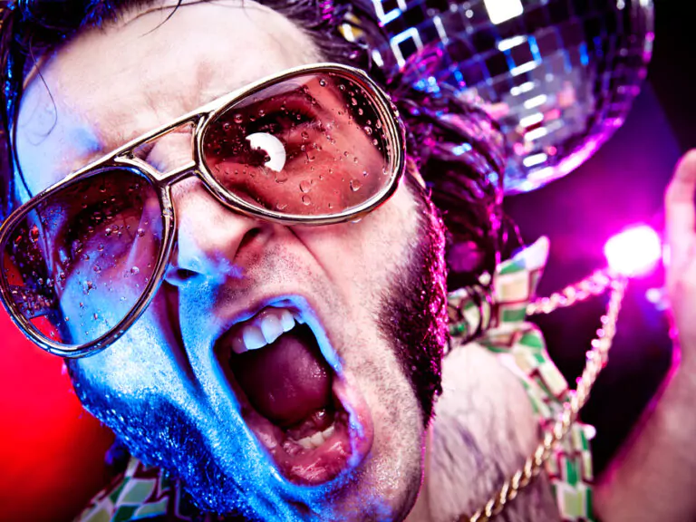 Dancing,Funny,Vintage,Man,Portrait,Have,Fun,At,Club