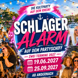 Schlager alarm auf dem Rhein