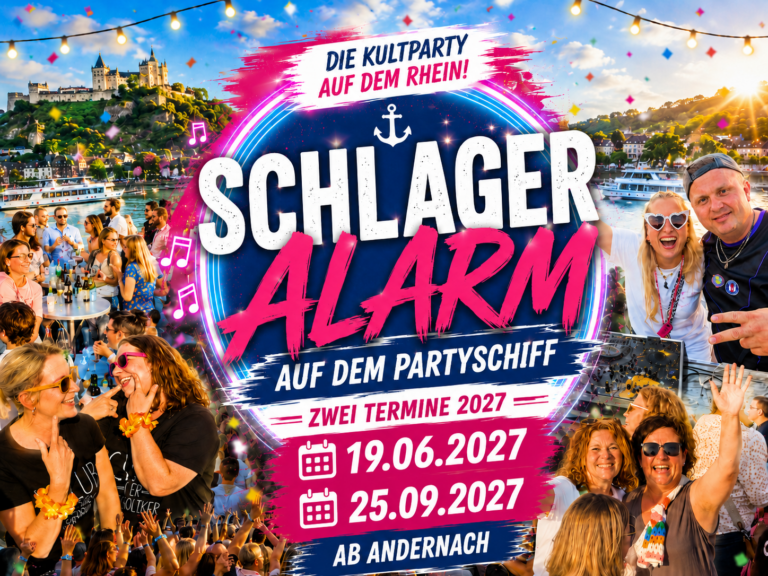 Schlager alarm auf dem Rhein