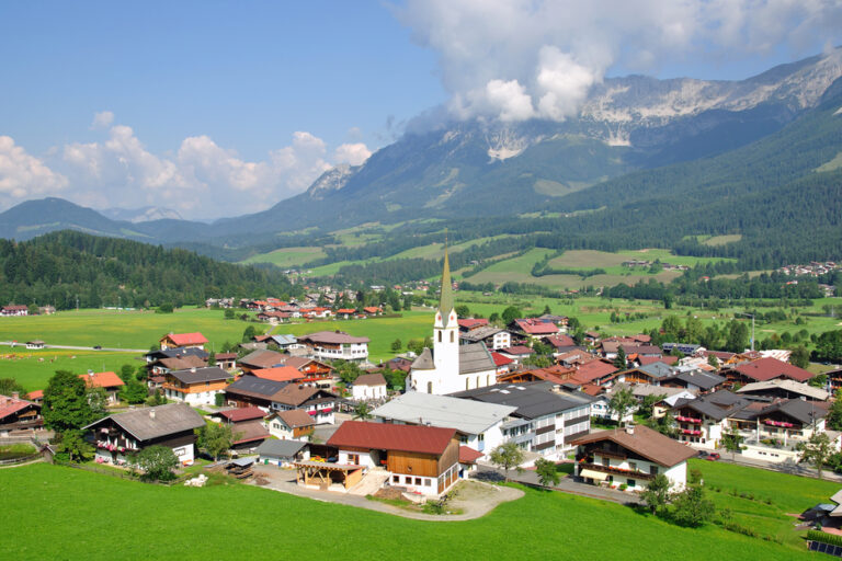 The,Famous,Village,Of,Ellmau,Am,Wilden,Kaiser,Near,Kitzbuhel,tirol,austria