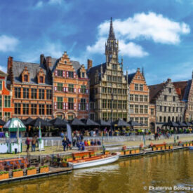 Altstadt von Gent bei der Wochenendreise Gent und Brügge