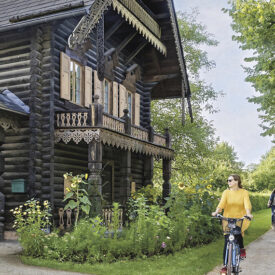 Holzhaus der Russischen Kolonie Alexandrowka in Potsdam