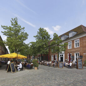 Straßencafés im Holländischen Viertel von Potsdam