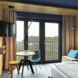 Modernes Doppelzimmer im arborea Marina Resort Neustadt