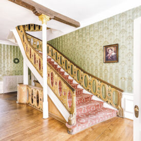 Historisches Treppenhaus im Burghotel Haselünne