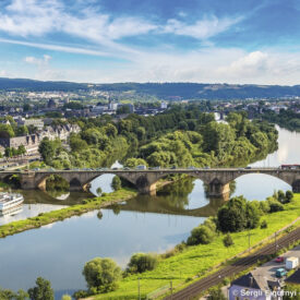 Panoramablick über Trier und die Mosel