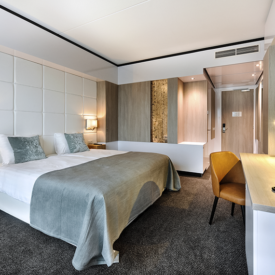 Modernes Doppelzimmer im Van der Valk Hotel Tiel