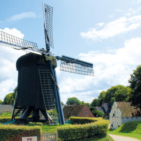Historische Windmühle in der Festung Bourtange